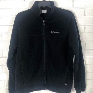 Columbia Men’s Black Fleece Zip Up Jacket Sz M